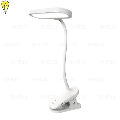 Настольная светодиодная лампа на прищепке Uniel ULM-D602 10W/3000-6000K/DIM White UL-00011095