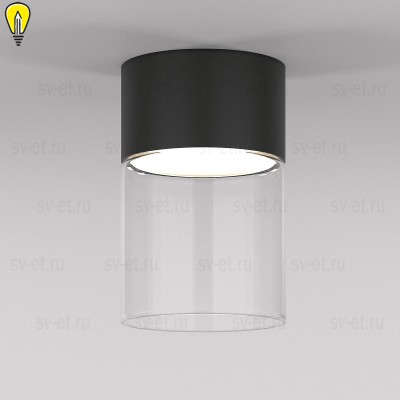 Потолочный светодиодный светильник Elektrostandard Lumen 25047/LED 10W 4000К черный/прозрачный a064709