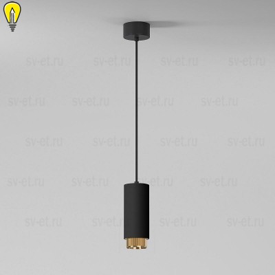 Подвесной светильник Elektrostandard Nubis 50122/1 GU10 черный/золото a064791