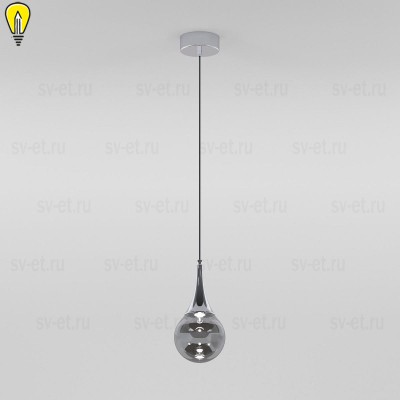 Подвесной светодиодный светильник Eurosvet Adour 50256/1 LED дымчатый