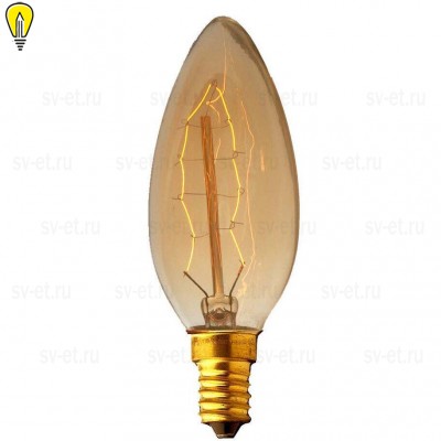 Лампа накаливания E14 40W прозрачная 3540-G