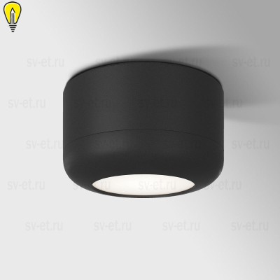 Потолочный светодиодный светильник Elektrostandard Onde 25046/LED 15W 4000K черный a064198