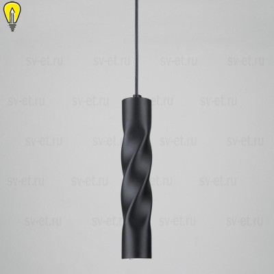 Подвесной светодиодный светильник Eurosvet Scroll 50136/1 LED черный