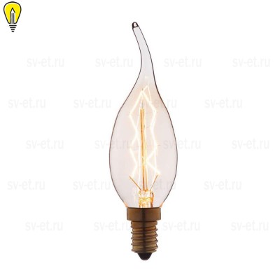 Лампа накаливания E14 60W прозрачная 3560-TW