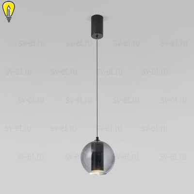 Подвесной светодиодный светильник Eurosvet Cobble 50258/1 LED дымчатый