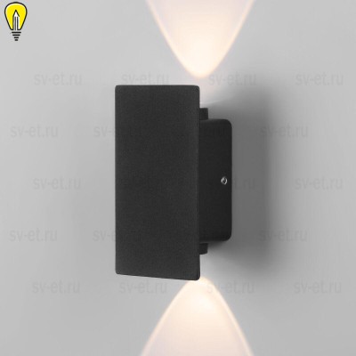 Уличный настенный светодиодный светильник Elektrostandard Mini Light 35154/D черный a060883