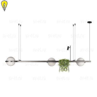 Подвесной светодиодный светильник Loft IT Jardin 10121/C Dark grey