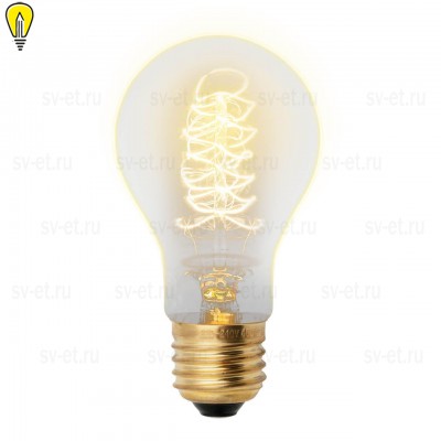 Лампа накаливания (UL-00000475) Uniel E27 40W золотистая IL-V-A60-40/GOLDEN/E27 CW01