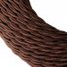 Провод витой текстильный для люстры 2х0,5 цвет коричневый