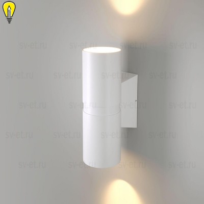 Уличный настенный светодиодный светильник Elektrostandard Liberty 35124/U белый a060097