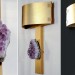 Бра Natural Amethyst and Curved Shades Wall Lamp
