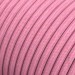 Провод круглый текстильный для люстры 2х0,5 цвет розовый с узором