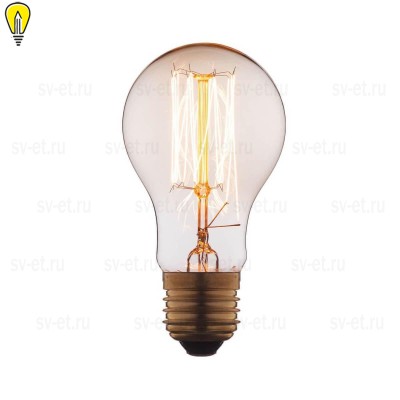 Лампа накаливания E27 60W прозрачная 1004-T