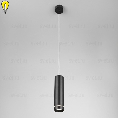 Подвесной светодиодный светильник Elektrostandard Topper DLR023 12W 3000K черный матовый a063930