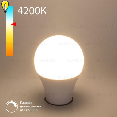 Лампа светодиодная диммируемая Elektrostandard E27 9W 4200K матовая BLE2777 a063769