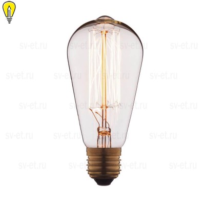 Лампа накаливания E27 60W прозрачная 1008