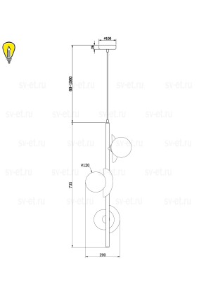Подвесной светильник Freya FR5391PL-03CFL