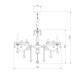 Подвесная люстра Eurosvet 3281/8 белый с золотом/тонированный хрусталь Strotskis