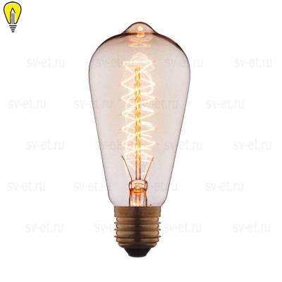 Лампа накаливания E27 40W прозрачная 6440-CT