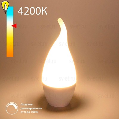 Лампа светодиодная диммируемая Elektrostandard E14 7W 4200K матовая BLE1450 a063764