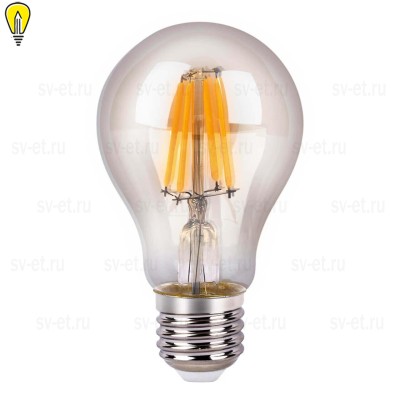 Лампа светодиодная филаментная Elektrostandard E27 8W 3300K прозрачная a048278