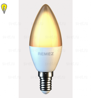 Лампа REMEZ LED C37 7W 3000K