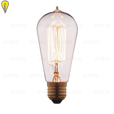 Лампа накаливания E27 60W прозрачная 6460-SC