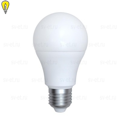Лампа светодиодная (UL-00006504) Uniel E27 6W 4000K матовая LED-A60-9W/4000K/E27/FR/RA95 PLK01WH