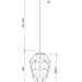 Подвесной светильник Maytoni P052PL-01BL