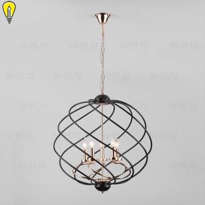 Подвесная люстра Eurosvet Sorrel 60105/5 черный