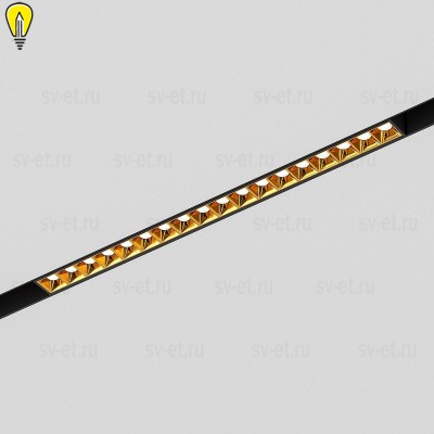 Трековый светодиодный светильник Elektrostandard Slim Magnetic Artas 85104/01 черный/золото a064530