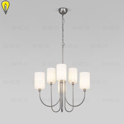 Подвесная люстра Eurosvet Abbey 60164/6 никель