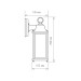 Уличный настенный cветильник Elektrostandard 1008D Brick черный a038438