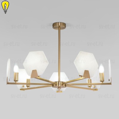 Потолочная люстра Eurosvet Marble 60158/7 латунь