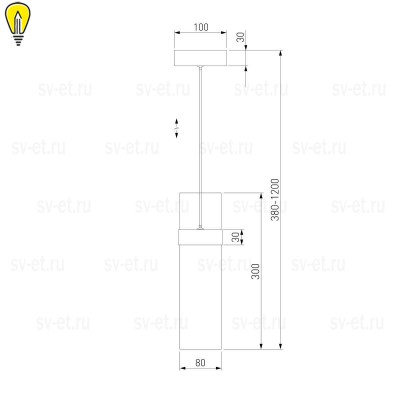 Подвесной светодиодный светильник Eurosvet Lumen 50244/1 LED латунь/прозрачный