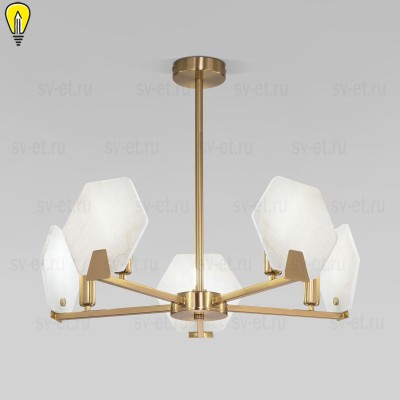 Потолочная люстра Eurosvet Marble 60158/5 латунь
