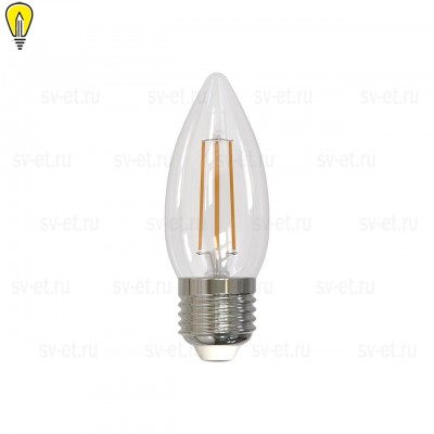 Лампа светодиодная филаментная (UL-00005166) Uniel E27 11W 3000K прозрачная LED-C35-11W/3000K/E27/CL PLS02WH