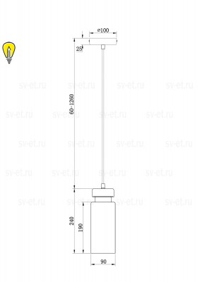 Подвесной светильник Freya FR8011PL-01N