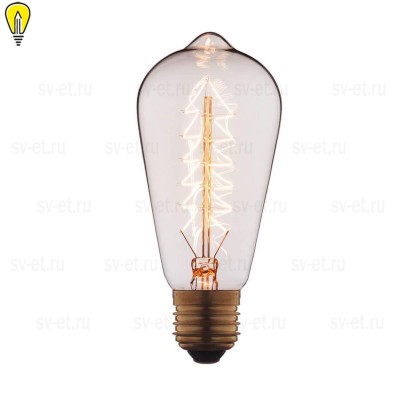 Лампа накаливания E27 60W прозрачная 6460-S