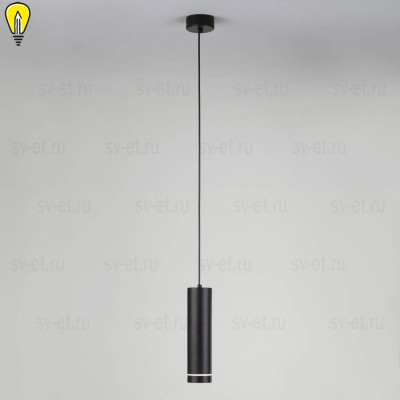 Подвесной светодиодный светильник Elektrostandard DLR023 12W 4200K черный матовый a040264