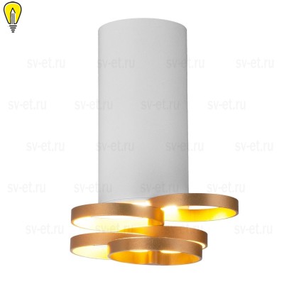 Потолочный светильник Elektrostandard DLN102 GU10 белый/золото a047748