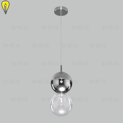 Подвесной светильник Eurosvet Selisa 50091/1 хром/дымчатый