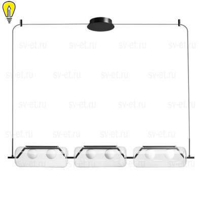 Подвесной светодиодный светильник Arte Lamp Geneva A2341SP-6BK