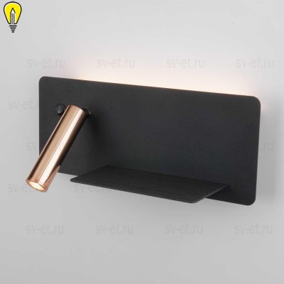 Светодиодный спот Elektrostandard Fant R LED чёрный/золото MRL LED 1113 a053082